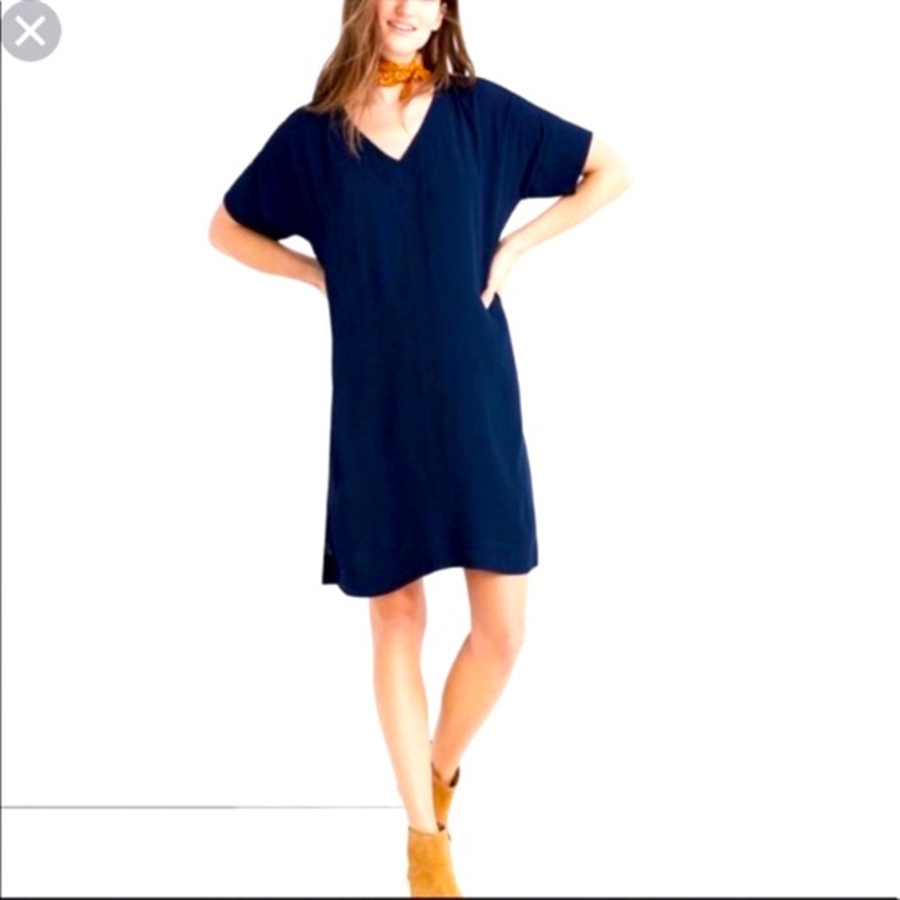 New with tags Madewell Navy Blue Novel Shift Dress XXS